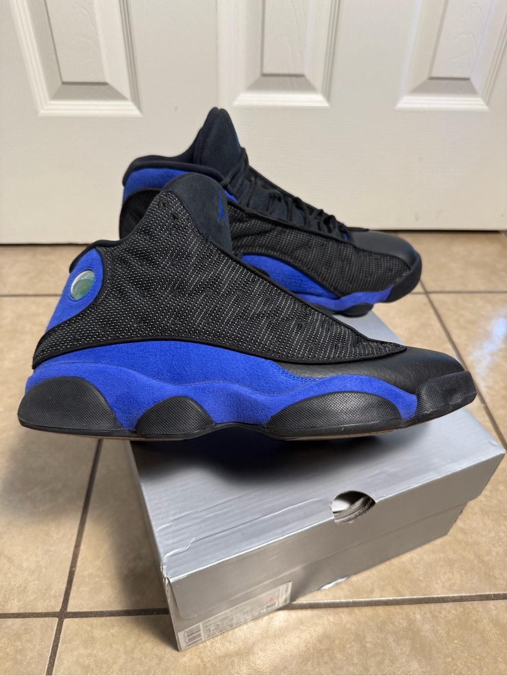 Jordan Air Jordan 13 Retro Hyper Royal Black Royal Mid Top with BOX SIZE 12M